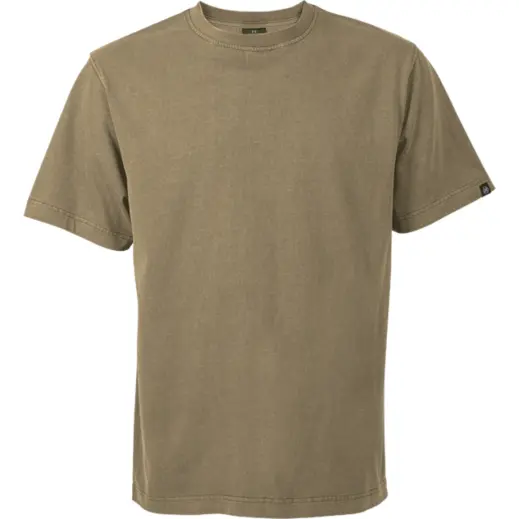 Heritage Washed T-shirt Khaki Front